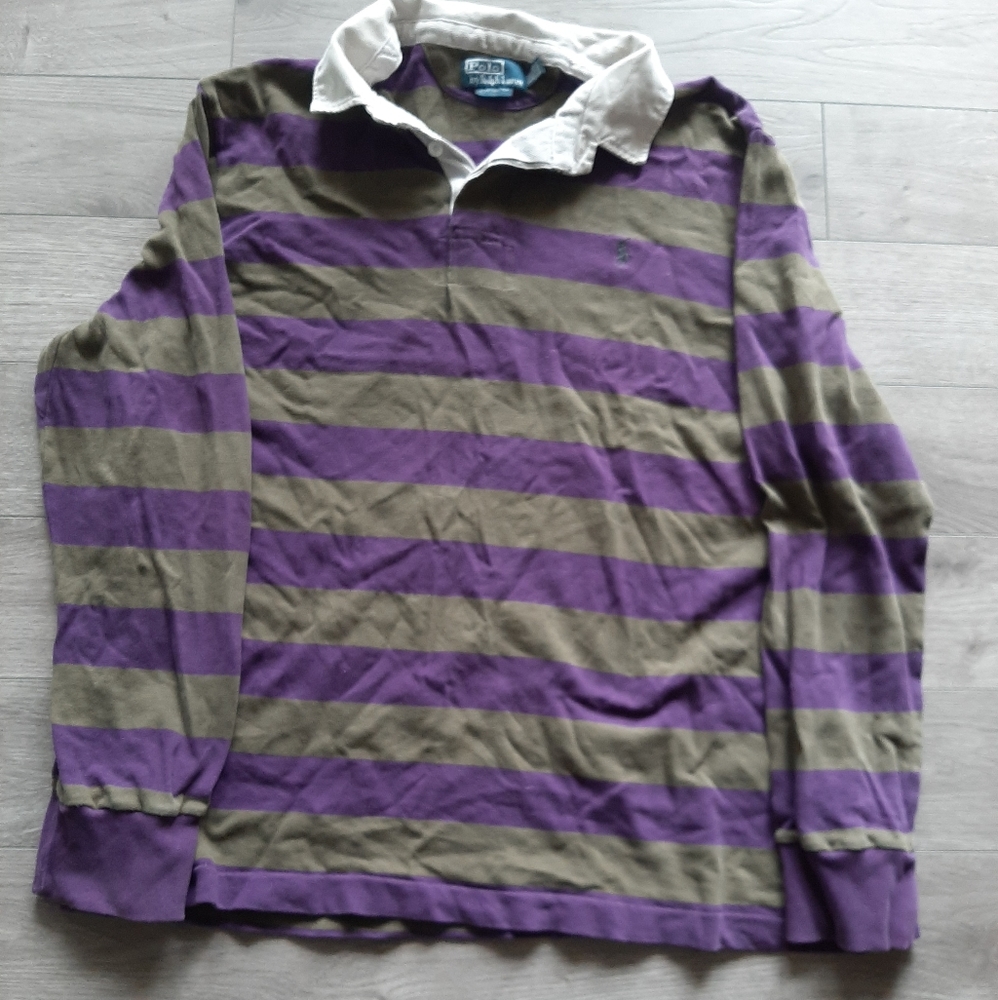 Men's long sleeve polo rugby shirt